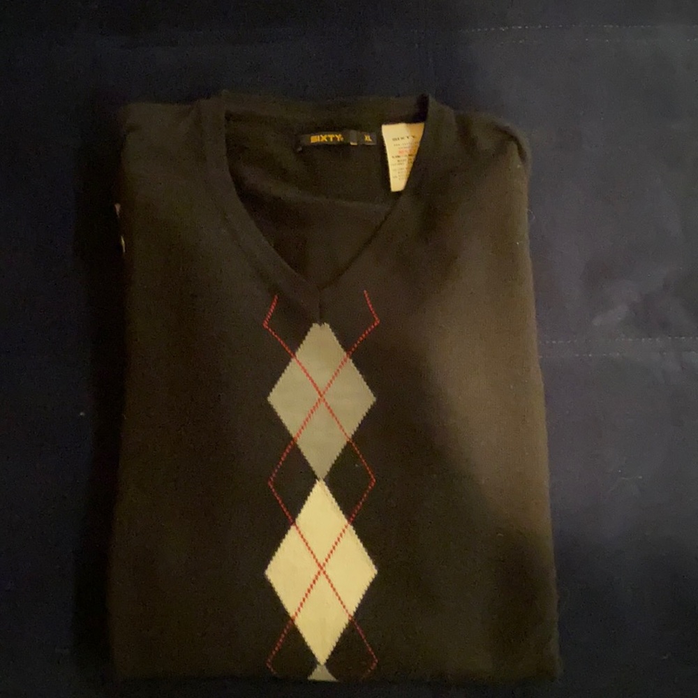 Men diamond pattern sweater
